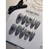 [Unique high quality] 3d silver gray heart beam - short