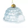 BESTPYSANKY Igloo Blown Glass Christmas Ornament
