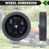 CheeMuii HRN216 Lawn Mower Front Drive Wheels Kit 2 Pcs