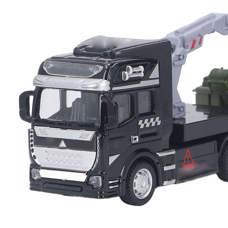 Flatbed Trailer Toy Simulation Detachable Collectible Military Trailer Tank Model