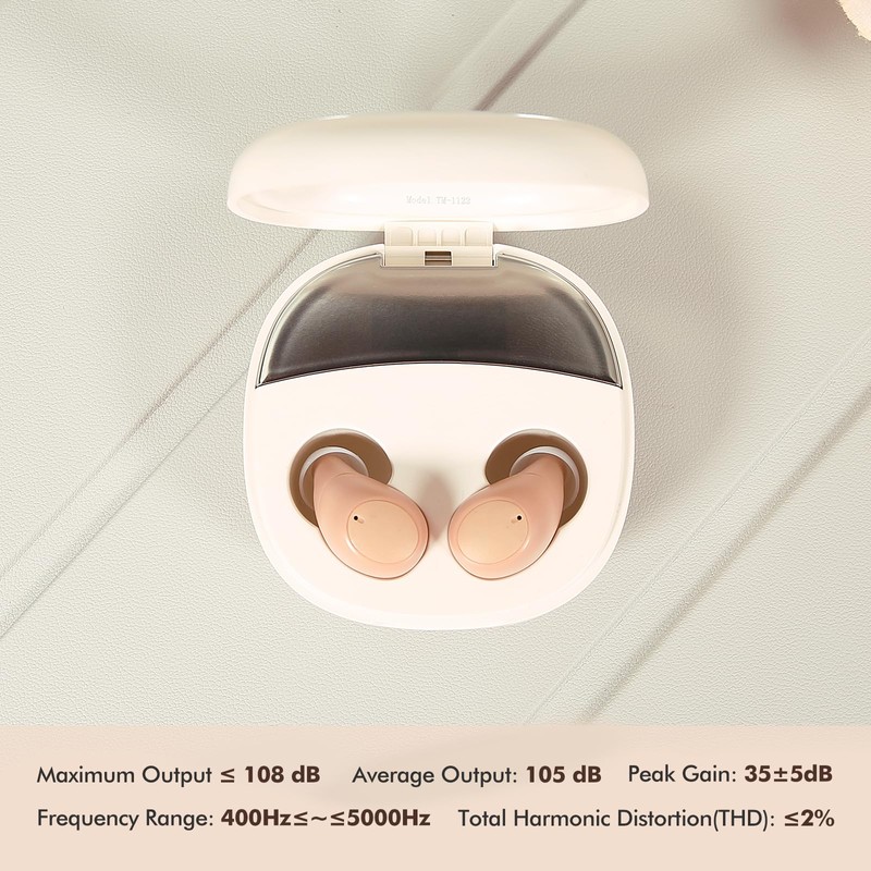 AuyeeSnc OTC Hearing Aids for Seniors Rechargeable Hearing Amplifiers with