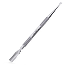 Suvorna Metal Cuticle Pusher Tool & Nail Cleaner Tool, Cuticle Cleaner, Stainless Steel Cuticle Pusher - Fingernail Cleaner for Under Nails and Gel Nail Polish Remover, Nail Cuticle Pusher for Women
