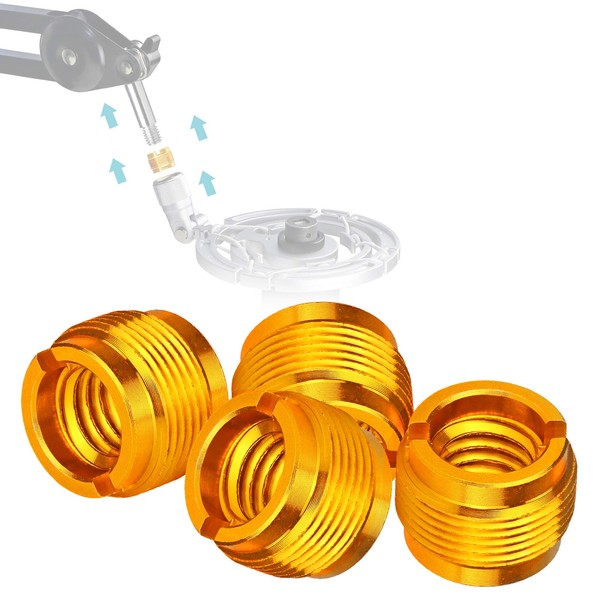 SUNMON 5/8" Male to 3/8" Female Microphone Stand Thread Adapter,