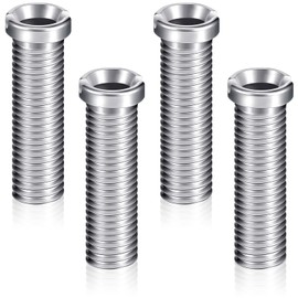 4 Pieces Hollow Screw for Strainer Basket Valves 45 mm Drain Valve Cavity Screw Stainless Steel Drain Strainer Screw for Sink Sink Strainer Basket Kitchen Bathroom
