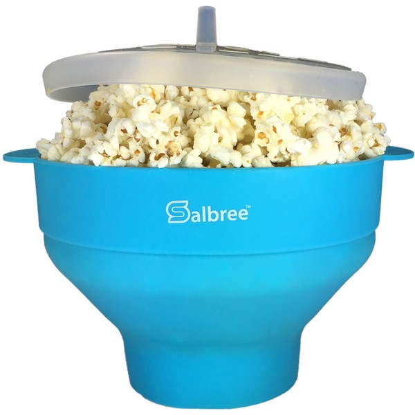 The Original Salbree Microwave Popcorn Popper Machine, Silicone Popcorn Maker,