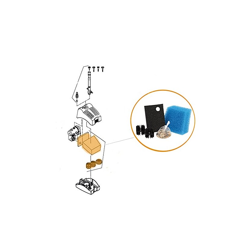 Oase Filtral 2500 Uvc 13705 Replacement Filter Set