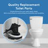 Universal 2 Inch Toilet Flapper Replacement & Chain - Fits