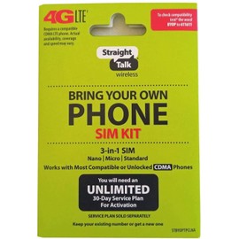 Straight Talk SIM card for Verizon Network Compatigle with any Veriozon Phone