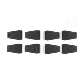 JeCar - Cubiertas para bisagras de puerta ABS para Jeep Wrangler JK JKU 2007-2018, color negro