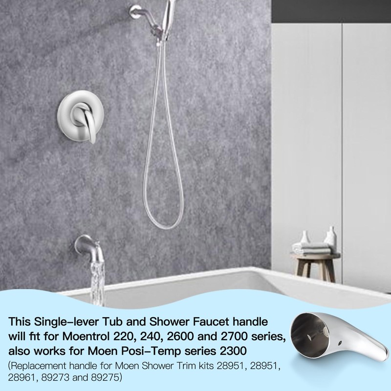 Shower Knob Replacement(100657) for Moen Lever Shower Handle, Compatible with