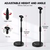 Microphone Stand Desk Adjustable Desktop Microphone Stand with Boom Arm