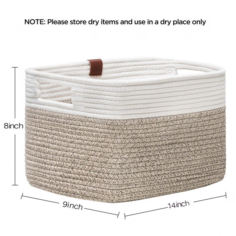 UBBCARE 4 Pack Baskets for Organizing, Woven Storage Baskets with
