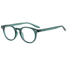 Long Keeper Blue Light Filter Glasses Women Men Retro Round Round Computer Glasses Anti Glare Anti Eye Trunk, Green Clear
