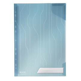 Leitz CombiFile Folder, Pack of 5, Holds up to 40 A4 sheets, Transparent, Matte, Blue, 200 Micron PP Material, 47260035