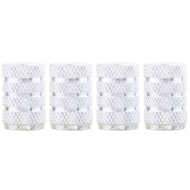 TOMALL Round Style Tire Valve Stem Caps Aluminum Silver Compatible with Off-Road Truck