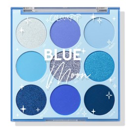 Colourpop Paleta De Sombras Blue Moon Paleta De Sombras Azules Monocromáticas Con Acabados Mate, Metálico Y Duocromático Maquillaje De Ojos De Alta...