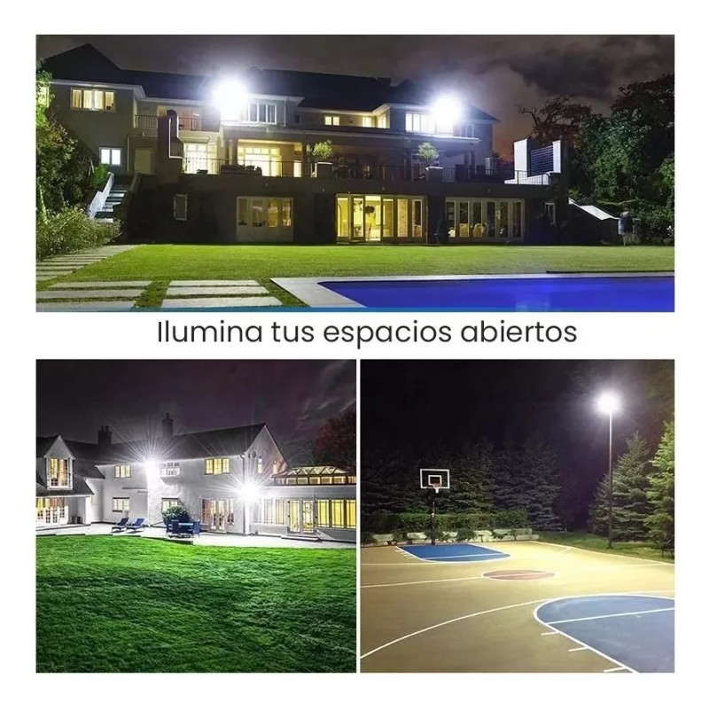 Eco R Reflector Led 100w Diseño Moderno Luz Blanca Fria