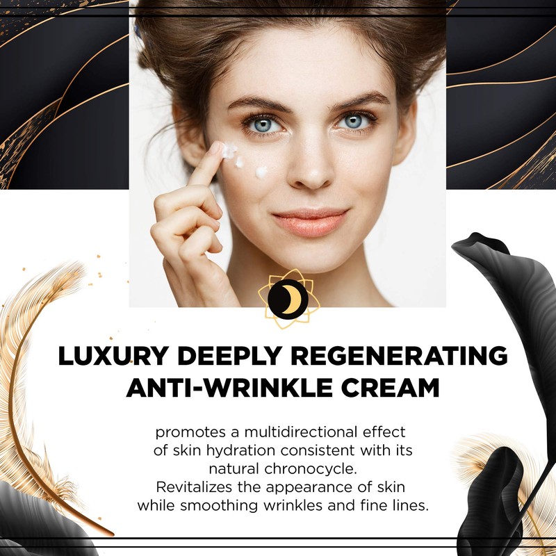Eveline 24K Snail & Cavar Regenerating Anti-Wrinkle Night Cream 50