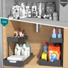 2 Pack Under Sink Organizer 2 Tier Sliding Cabinet Organizers