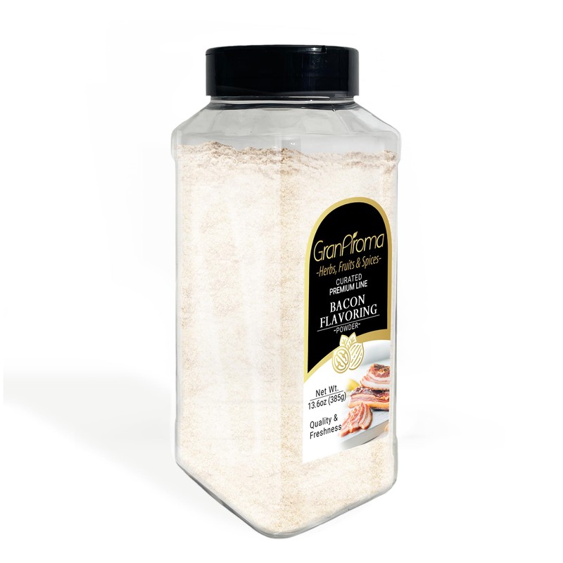 GranAroma Bacon Seasoning Powder, Flavorful Rub, Versatile Snack Seasoning (13.6
