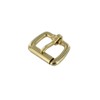 B1187 Natural Brass, Roller Buckle, Solid Brass-LL, 1"