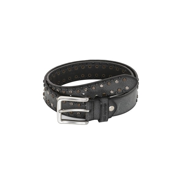 Unisex Genuine Leather Belt with Rivets Robust Rivet Belt Leather
