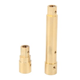 RC Car Front Axle Tube Set Brass Front Axle Tube Replacement Parts for Axial SCX10 Pro 1/10 RC Crawler Car AXI03028 Golden