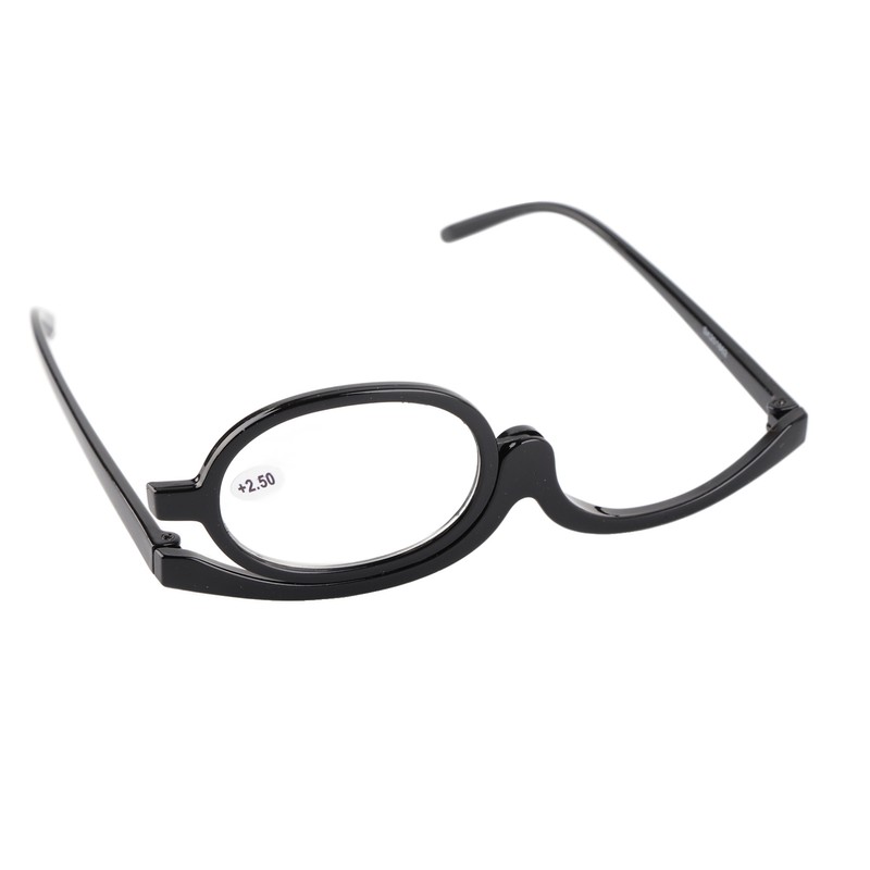 Magnifying Eye Makeup Glasses Women Stylish Flip Down Lens Cosmetic