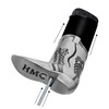 Cowboy Boot Lighter Case Silver Metal by HMC - for