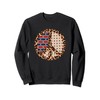 Peace Sign Leopard Print Vintage Red White Blue 4th of