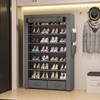 OYREL Shoe Rack Storage Cabinet 32 Pairs Organizer Shelf Tall