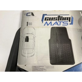 Custom Accessories 1-Piece Rubber Interior Rubber Floor Mat SINGLE, 28-3/4"X18"