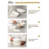 3PCS Large Butter Dish with Lid, Porcelain Butter Keeper with