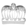 Ausstechform Krone, Ausstecher Edelstahl, 5cm, König, Diadem, Gold, Prinzessin
