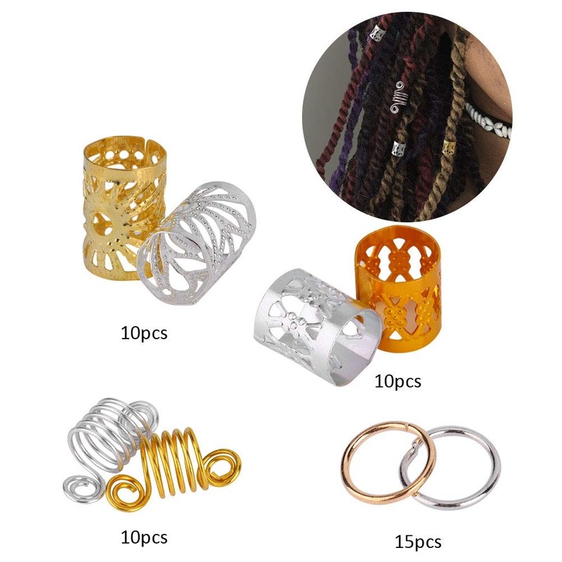 90 Piezas De Anillos De Trenza Para El Cabello, Accesorios