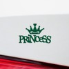Decal Stickers of Princess Crown Silhouette 3 (Green) (Set of