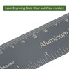 sourcing map Straight Ruler 6 Inch Metric English System Aluminum