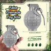 Sratte 4 Pcs Plastic Hand Grenades with Realistic Sound Effects