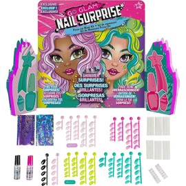 GO Glam Cool Maker, GO Glam Nail Surprise Shimmer Exclusive Manicure Set- Nail Kit - New