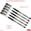Goldex Kiwi BLACK 5 x 0.7mm Tip Soft Gel Pens