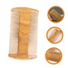 Baluue Beard Comb for Men Wood Material Dual Rows for