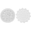 Deckchen Häkeln, Spitzendeckchen Klein, 15cm Platzdeckchen Rund, Handgefertigte Spitze Untersetzer,