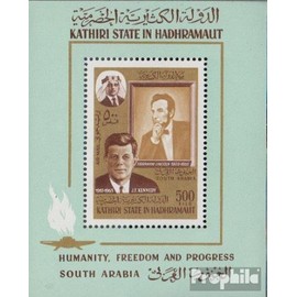 Aden - Kathiri State Block14A (complete Excl. 1967 Lincoln, Kennedy (Stamps for Collectors) Celebrities / Film / Theatre