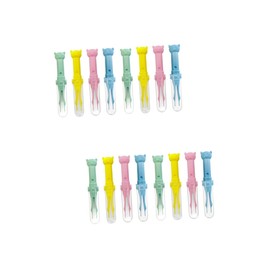 SAFIGLE 16pcs Nose Tweezers for Boys and Girls Adults Nose Cleaning Tweezer Safe Material Multi-purpose for Earwax Navel Random Color