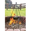 Cuisiland Camping Tripod Campfire Cooking Dutch Oven Tripod Adjustable Grill