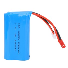 7.4V 1500mAh 18650 15C Rechargeable Lithium Battery RC Aircraft Part for 9118 for MJX F45Blue