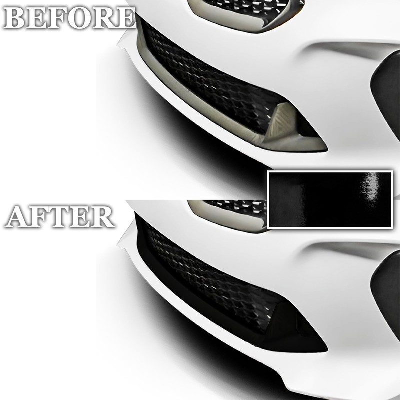 BOGAR TECH DESIGNS Front Lower Lip Chrome Delete Overlay Film