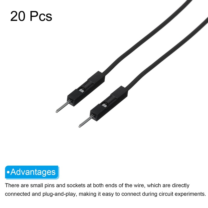 MECCANIXITY Male to Male 1Pin Breadboard Jumper Wire Ribbon Cable