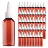 Brown 화이트 뾰족캡 브라운 50 ml 개 플라스틱 화장품용기 White