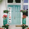 Interchangeable Welcome Sign for Front Porch, 47 X 7.9 Inch